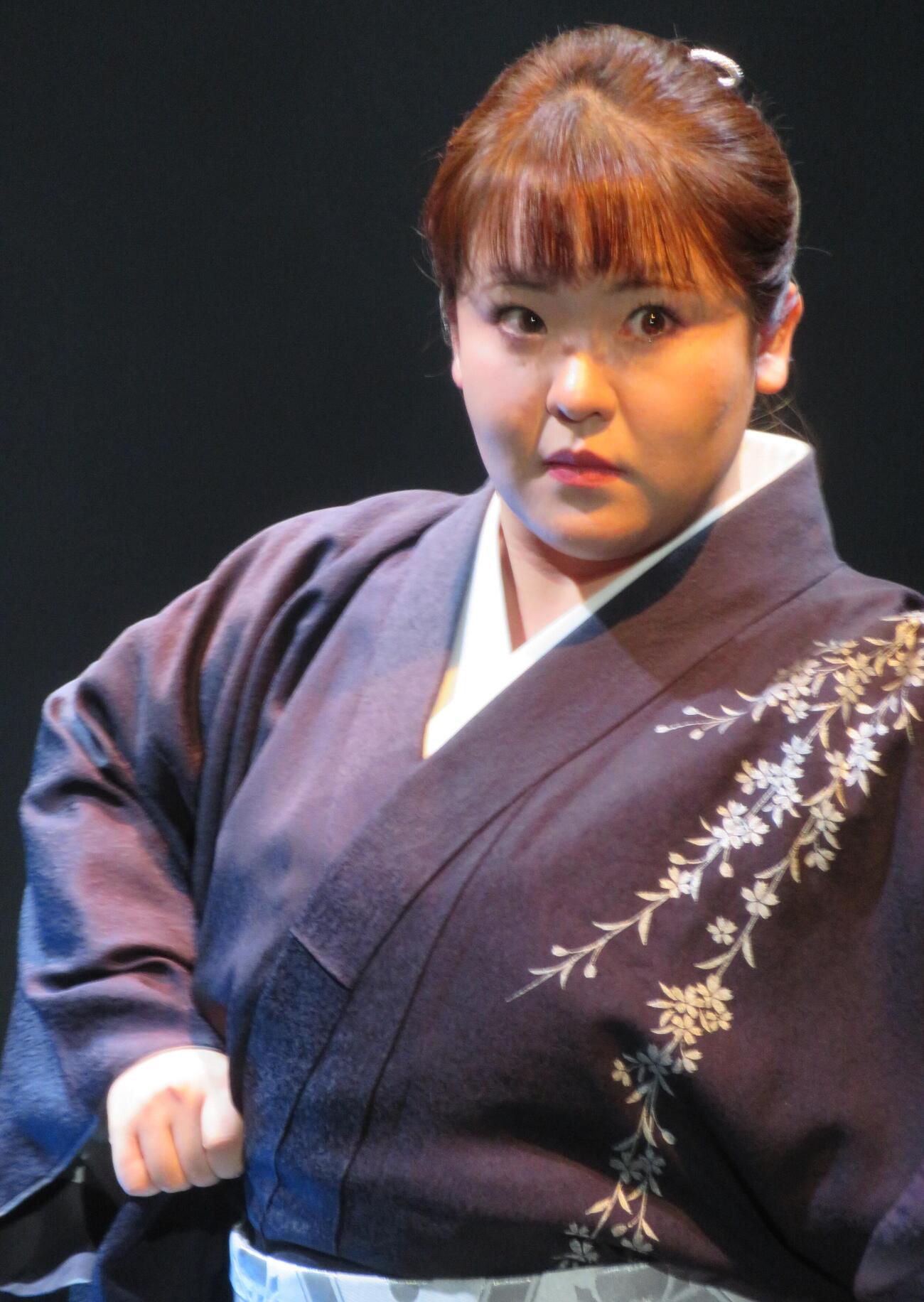 バースデーライブを行った朝花美穂（撮影・松本久）