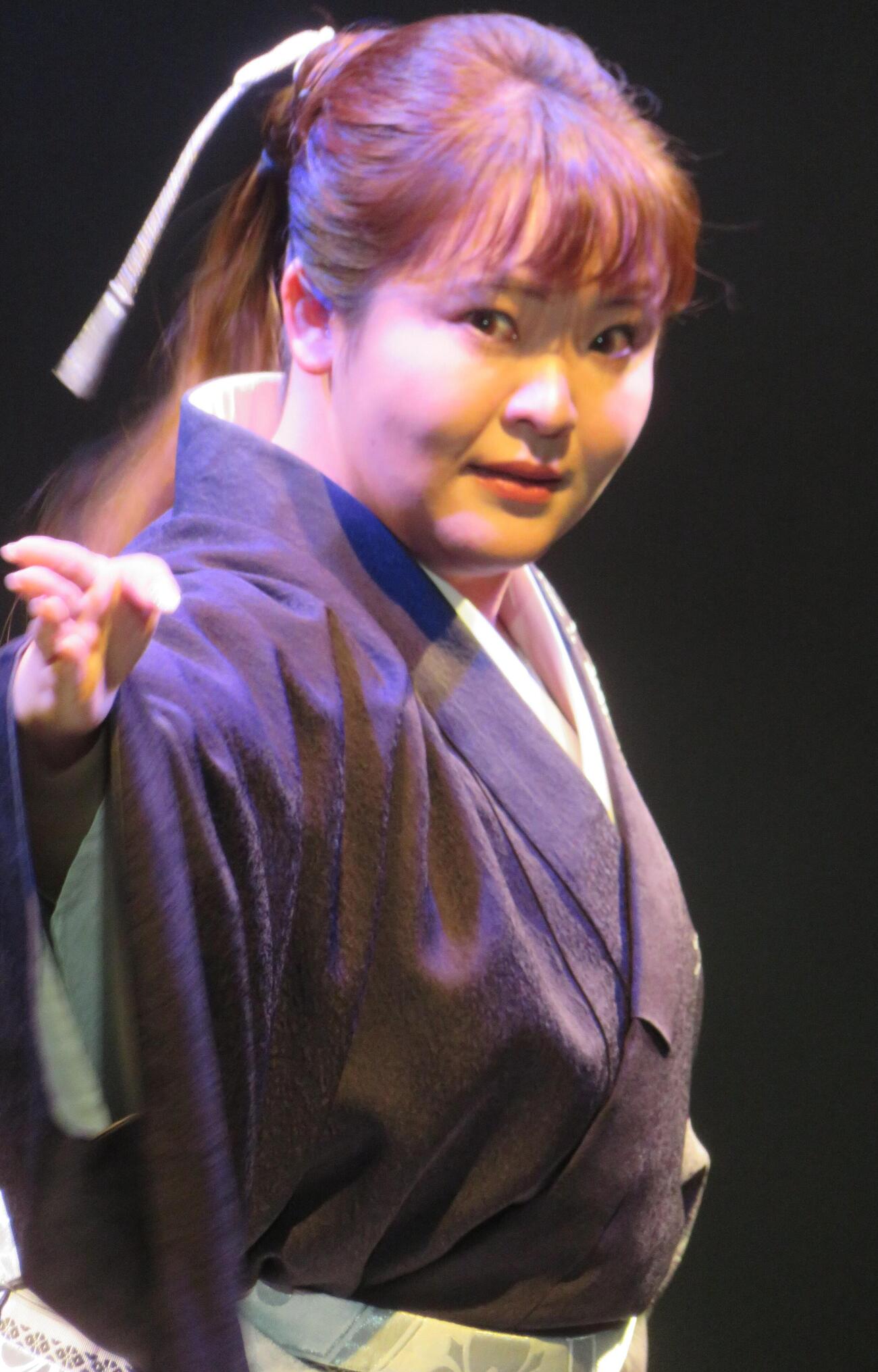 バースデーライブを行った朝花美穂（撮影・松本久）