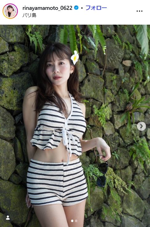 山本里菜アナのインスタグラムから