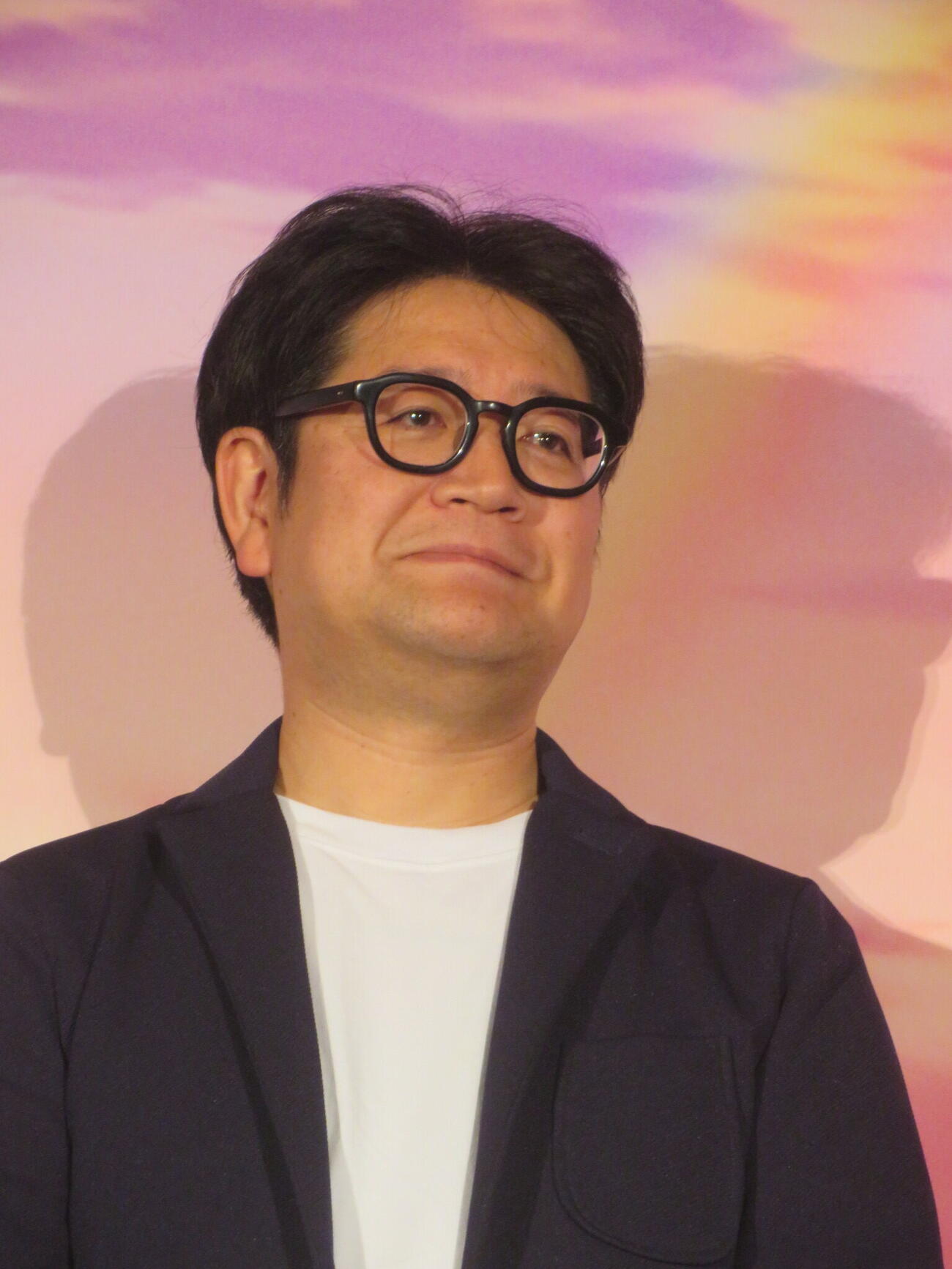 アニメ映画「どこよりも遠い場所にいる君へ」公開記念舞台あいさつに出席した和田純一監督（撮影・川田和博）