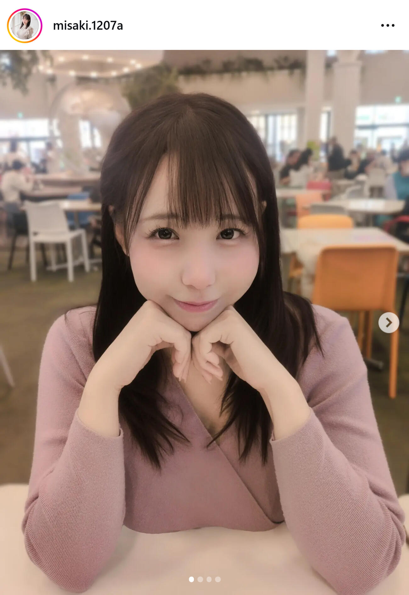藤田美咲アナのインスタグラムから