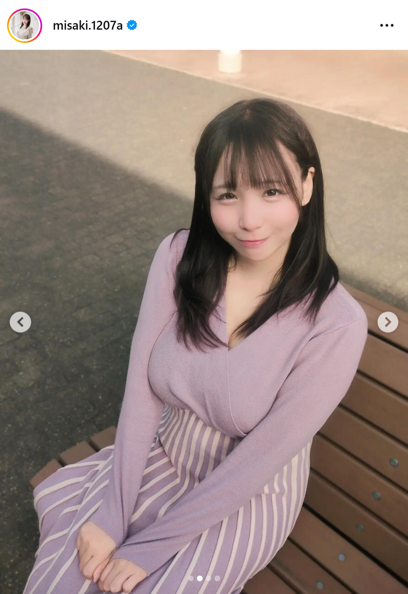 藤田美咲アナのインスタグラムから