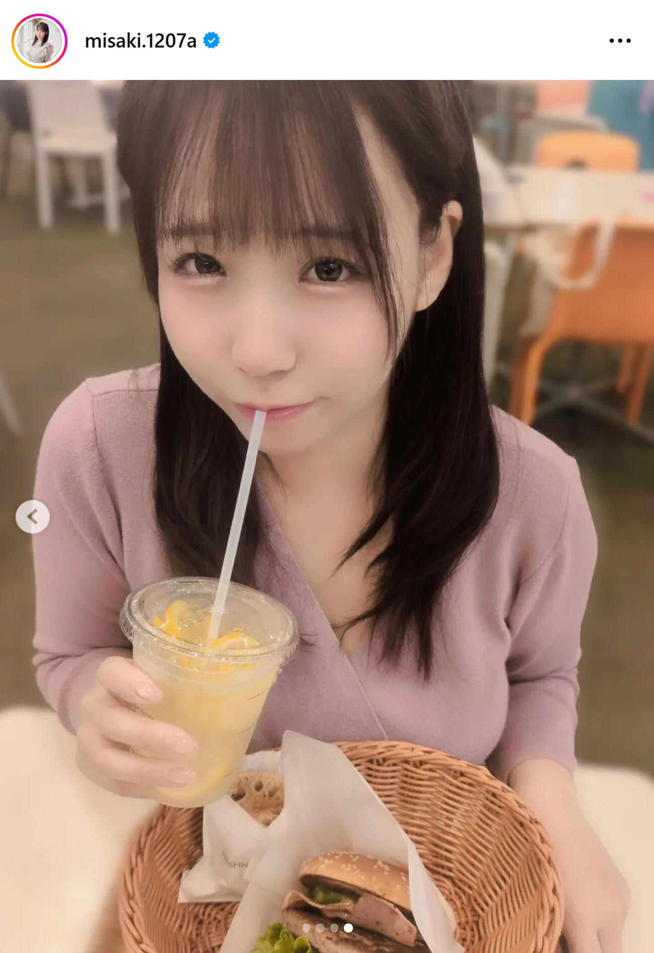 藤田美咲アナのインスタグラムから
