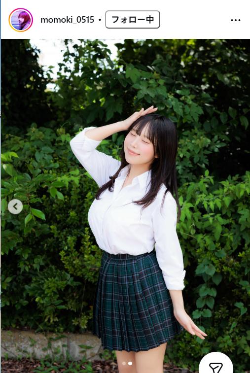桃木兎羽のインスタグラムから