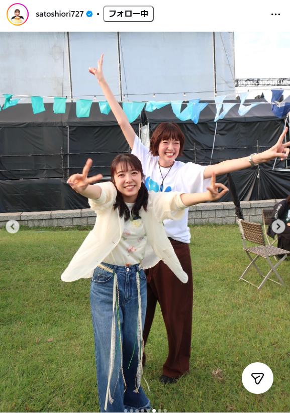 佐藤栞里のインスタグラムから