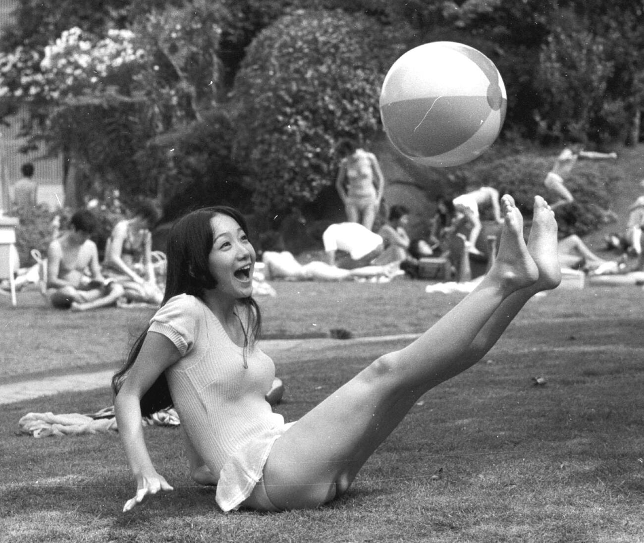 デビュー当時の麻丘めぐみ（1972年7月）