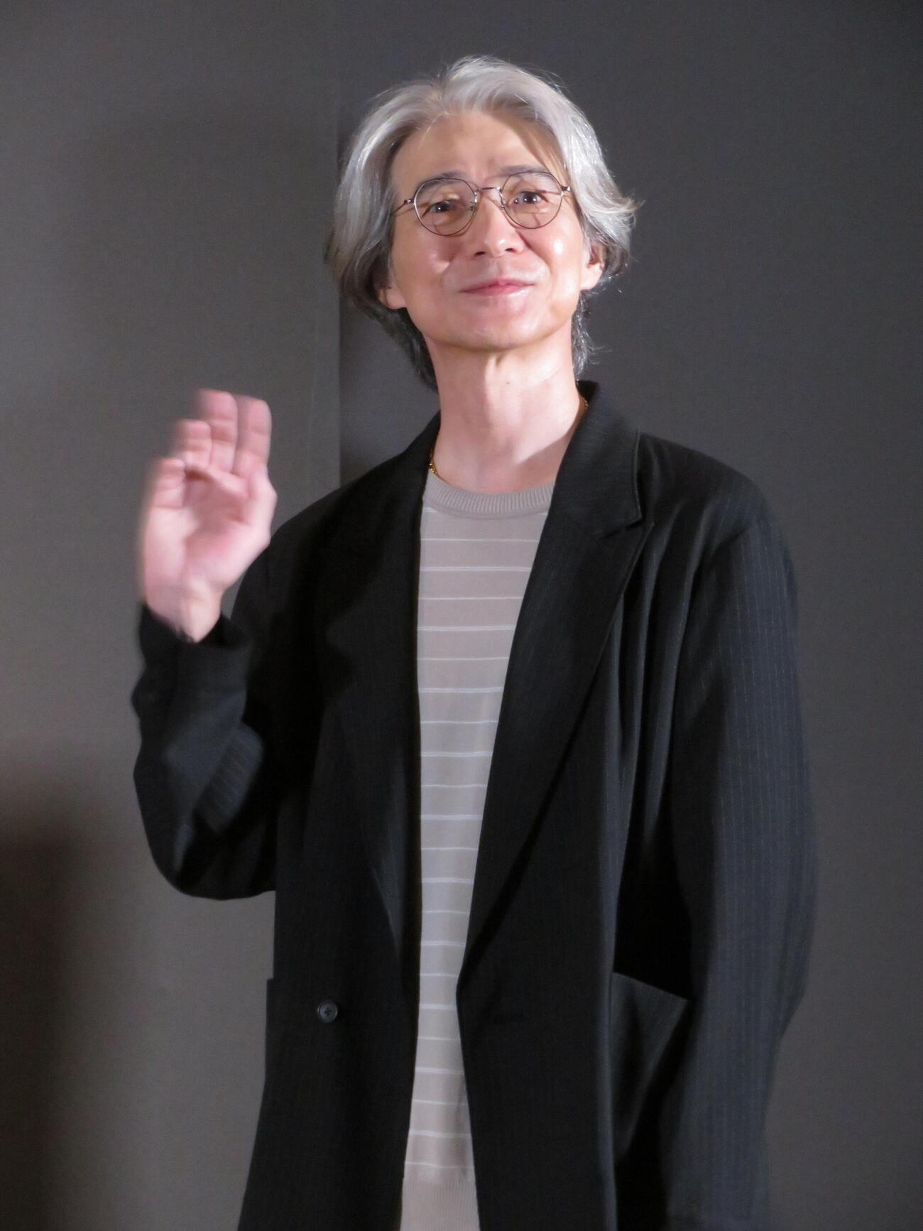 開創700年記念　特別展「大徳寺　本朝無双之禅苑」取材会に出席した吉岡秀隆（撮影・村上幸将）
