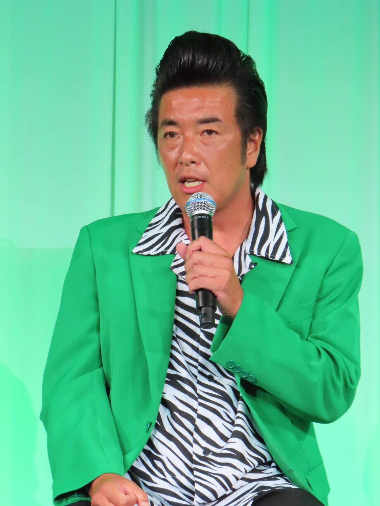 Uber Eats Japan10周年記者発表会に登壇したTAIGA（撮影・鎌田良美）