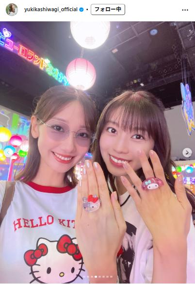 柏木由紀が夏の思い出を投稿（インスタグラムから）