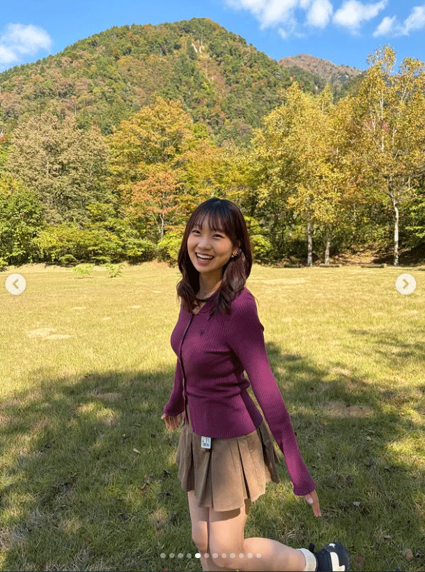 堀元優花アナのインスタグラムから