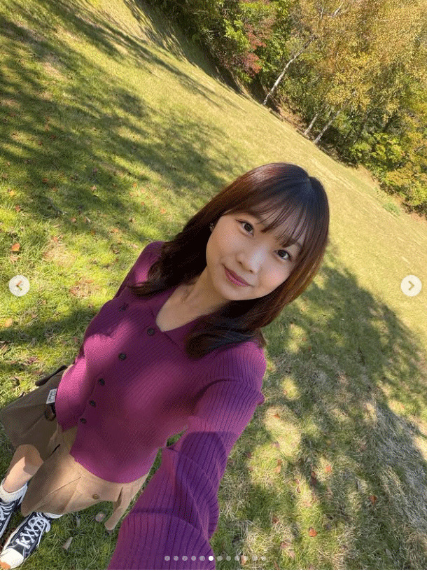 堀元優花アナのインスタグラムから