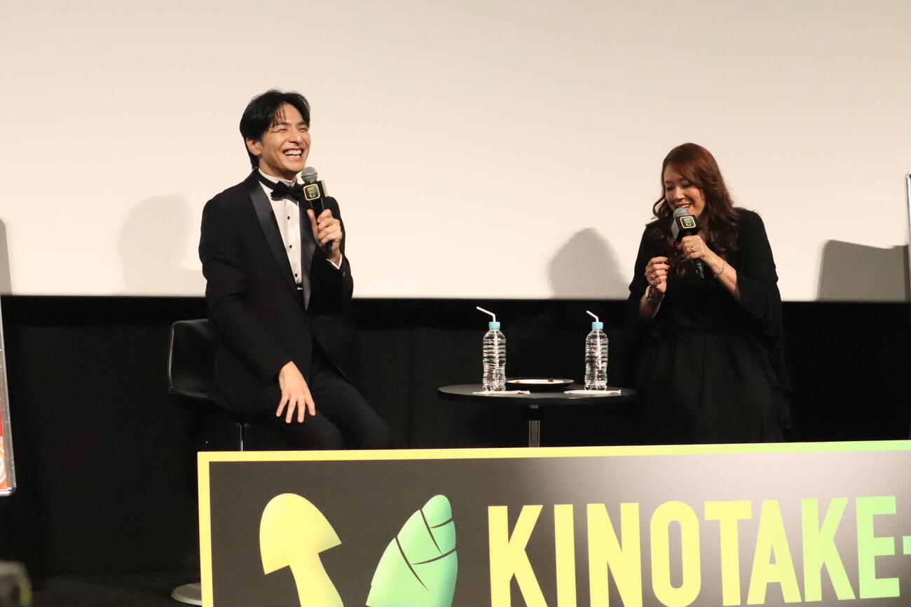 「KINOTAKE＋」完成披露試写食会に出席した生田斗真とLiLiCo