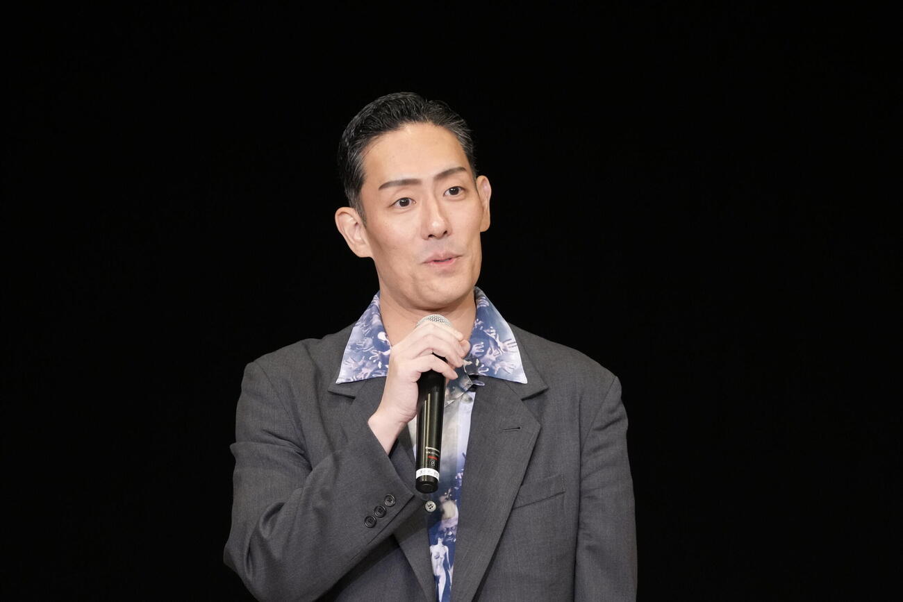 「四世片岡亀蔵を囲む会」に出演した中村勘九郎