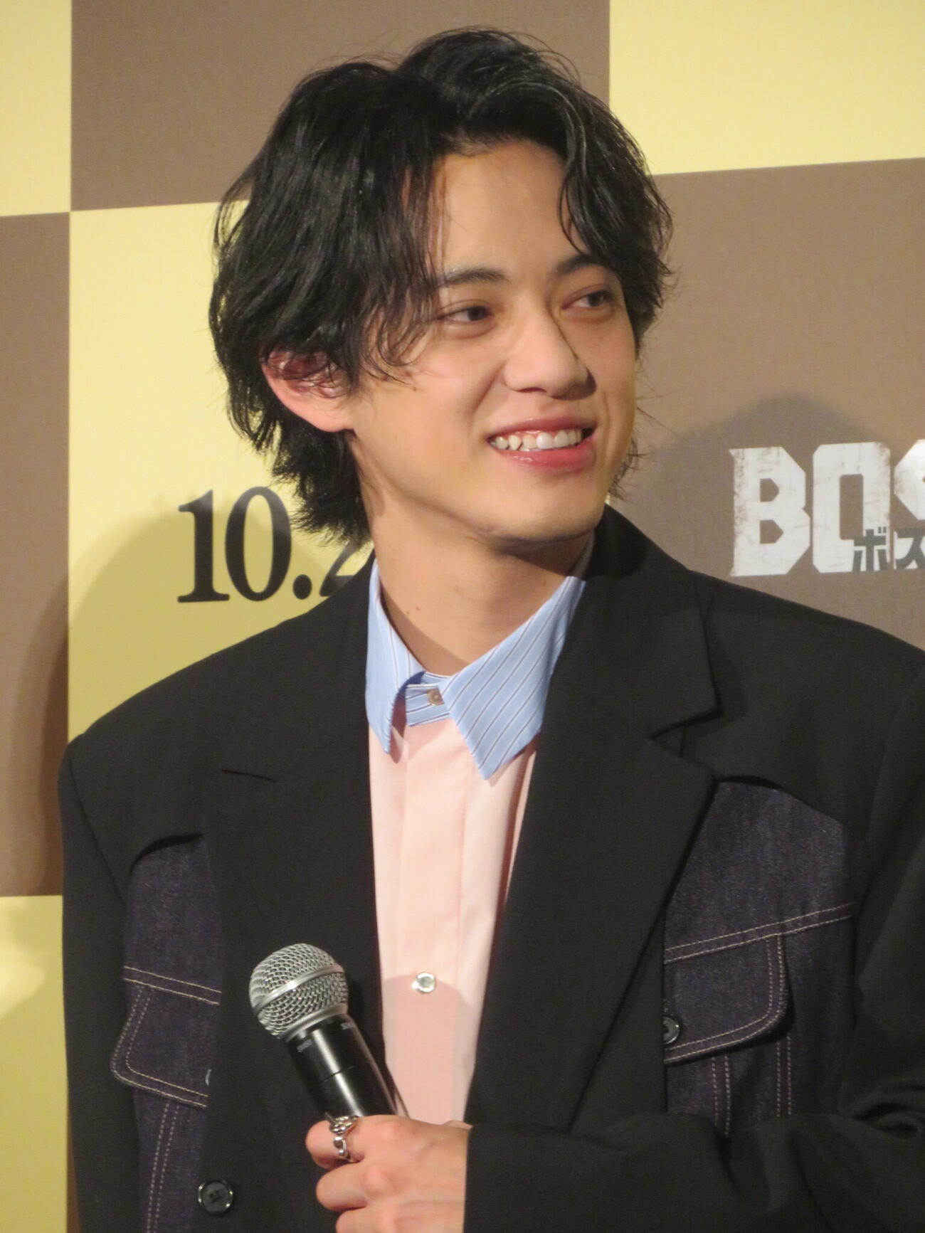 韓国映画「BOSS／ボス」吹替版完成披露プレミアに出席したケンケン（撮影・川田和博）