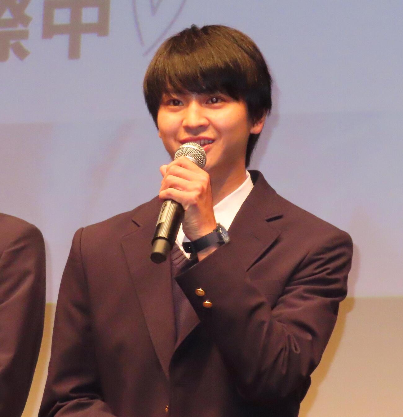 ABCテレビ連続ドラマ「修学旅行で仲良くないグループに入りました」（17日開始、土曜深夜1時）制作発表会見に出席した藤本洸大