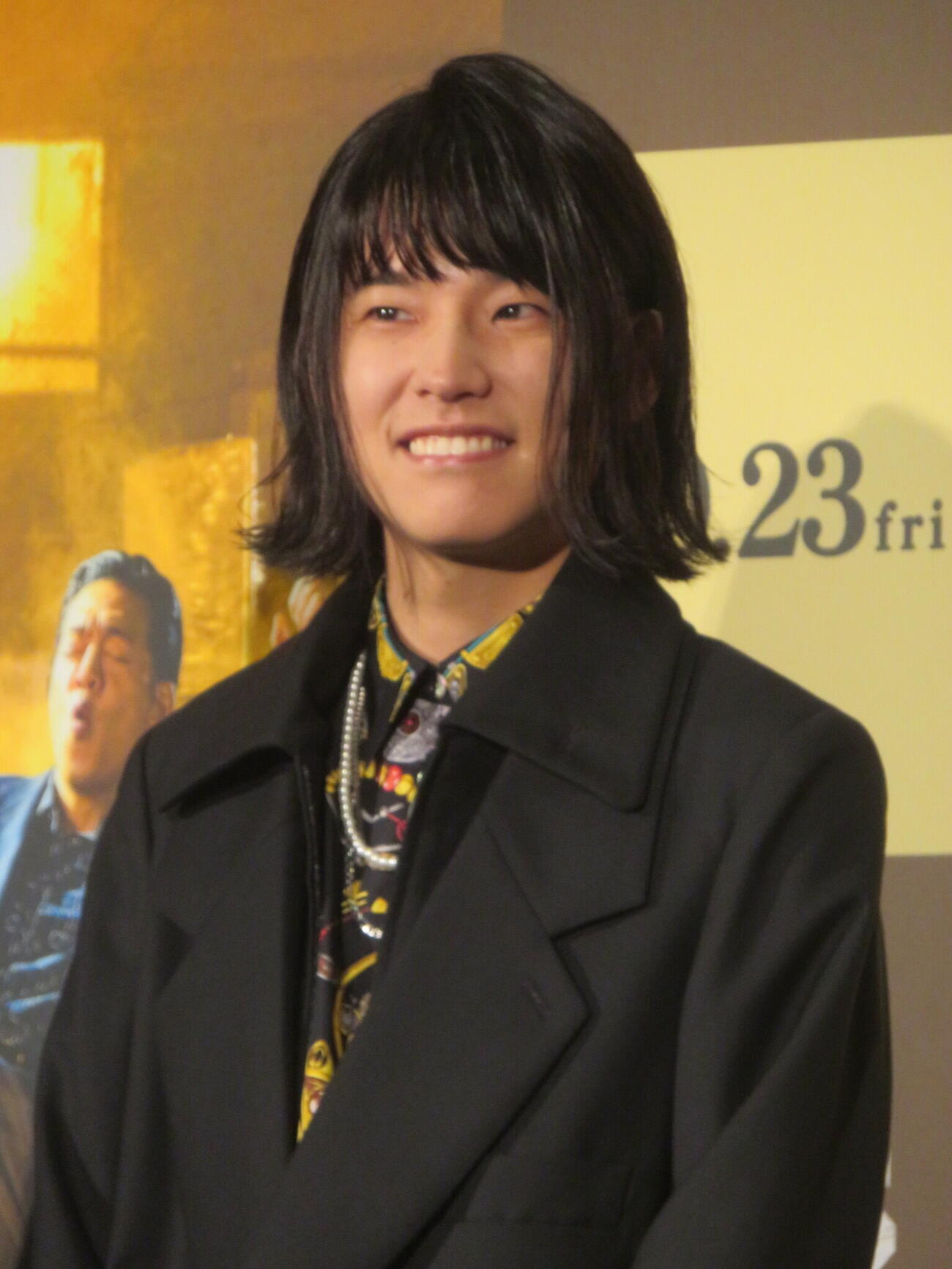 韓国映画「BOSS／ボス」吹替版完成披露プレミアに出席したおヨネ（撮影・川田和博）