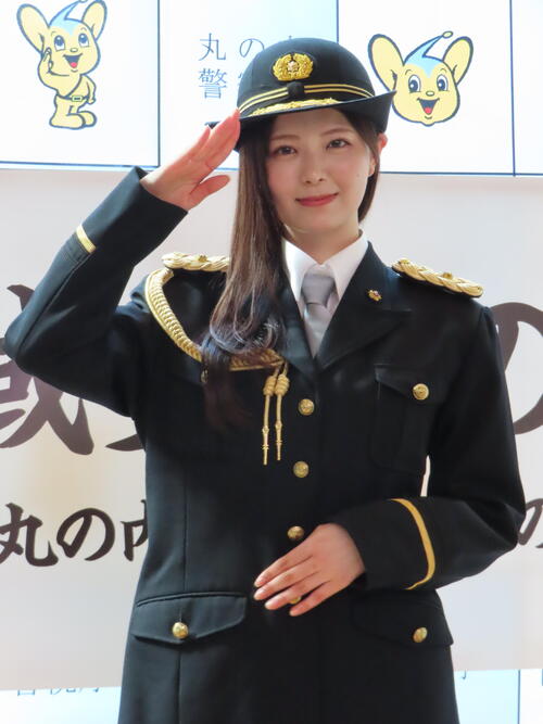 詐欺被害防いだ園田あいかが一日警察署長「悪役やりたい」エステセラピストから女優にカムバック