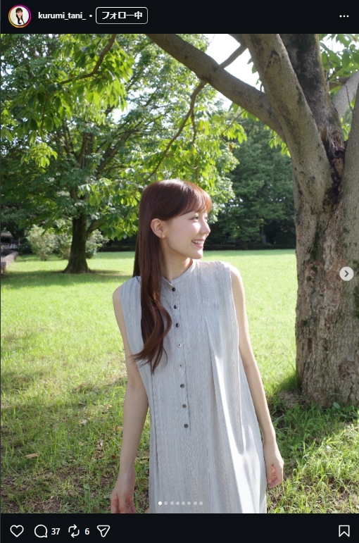 テレビ朝日谷胡桃アナのインスタグラムから