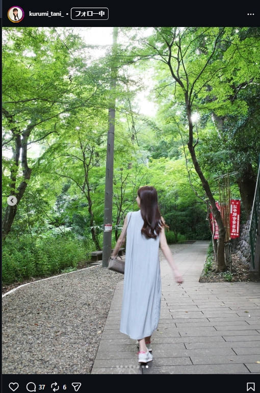 テレビ朝日・谷胡桃アナのインスタグラムから