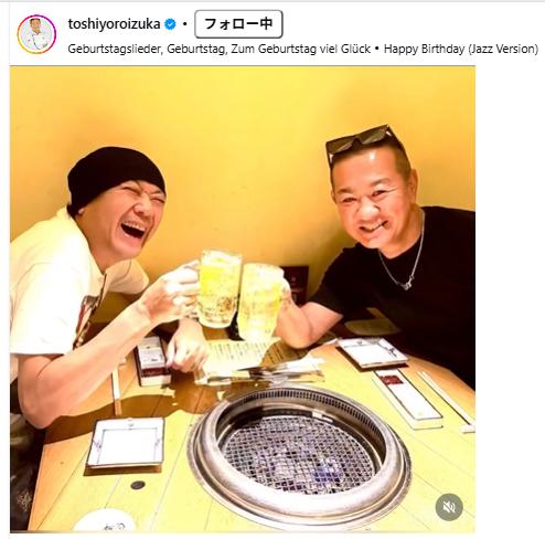 鎧塚俊彦のインスタグラムから