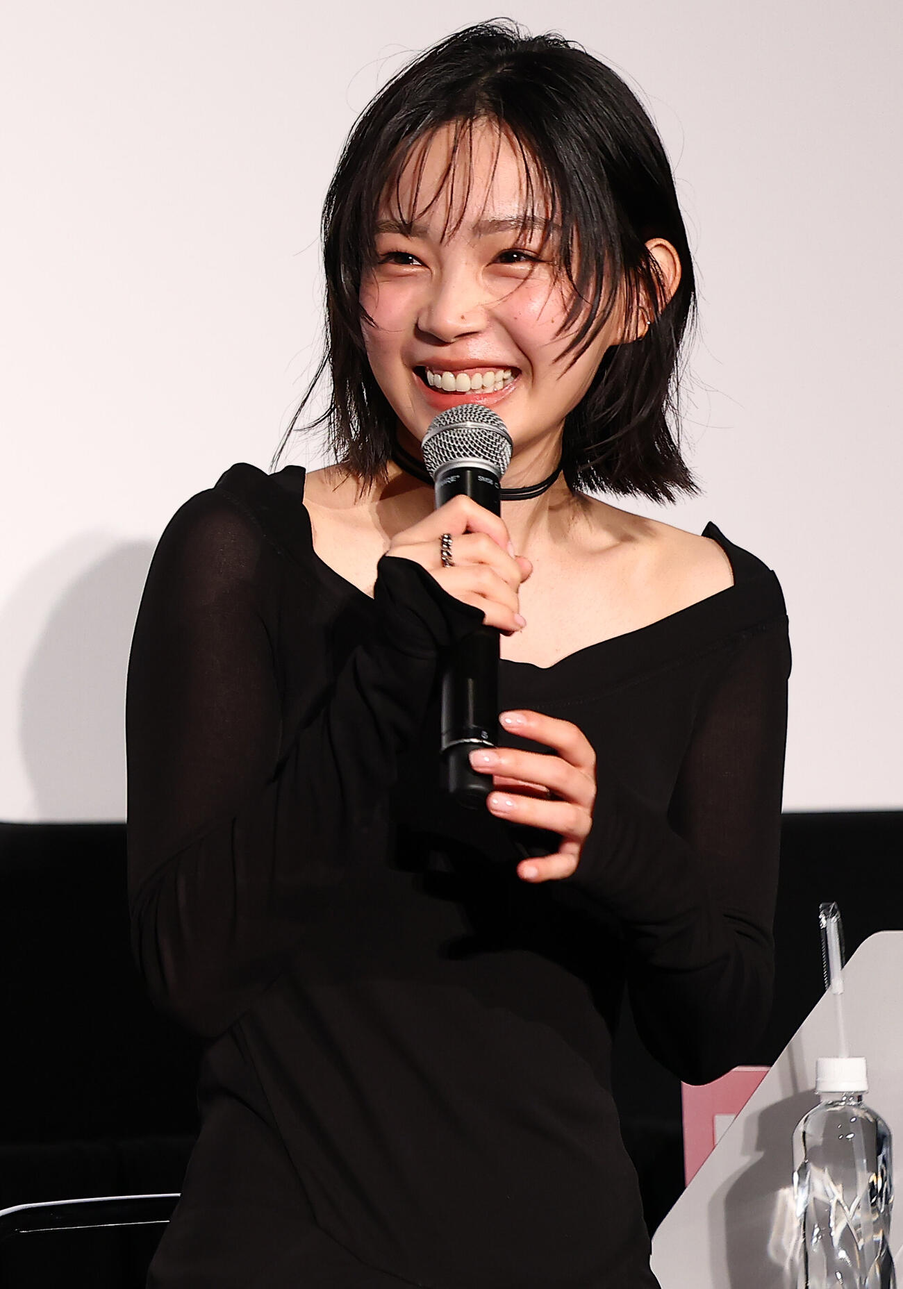 テレビ朝日の新ドラマ「あにいもうと」のイベントに登場した宮﨑優（撮影・野上伸悟）