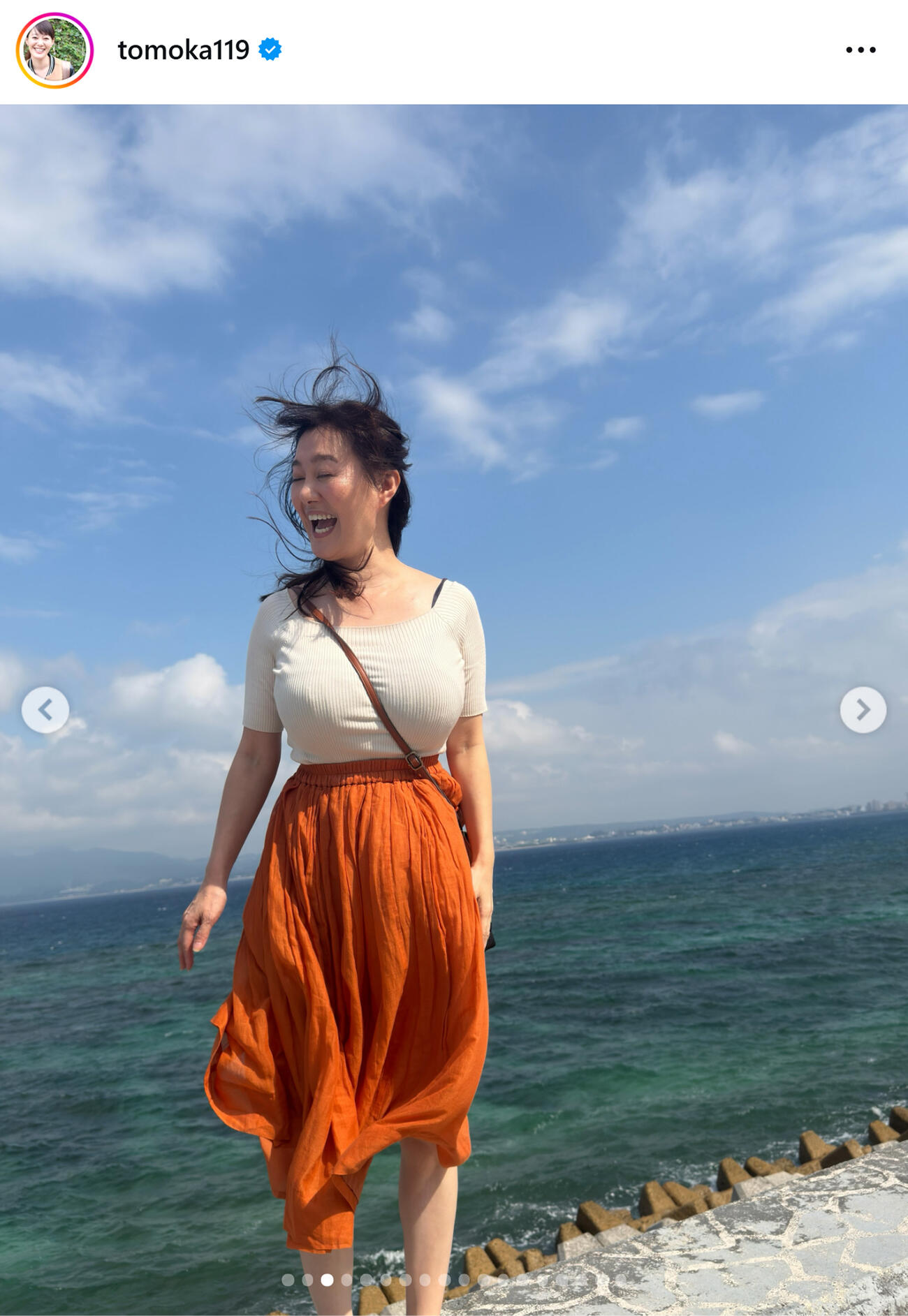 ラジオ沖縄竹中知華アナのインスタグラムから