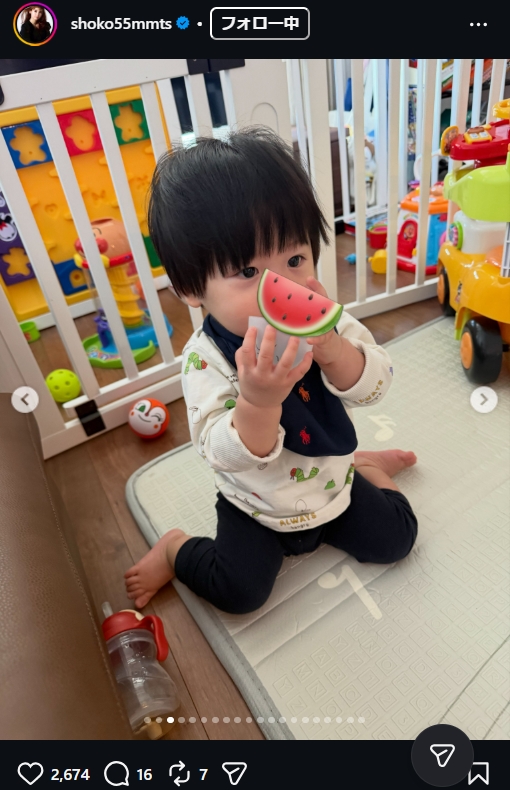 中川翔子のインスタグラムから