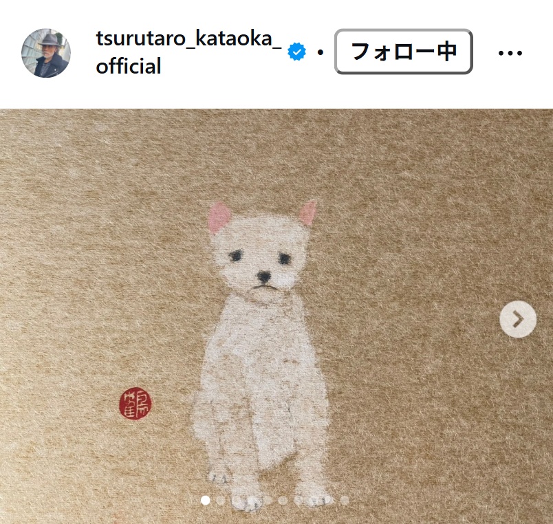 片岡鶴太郎のインスタグラムから