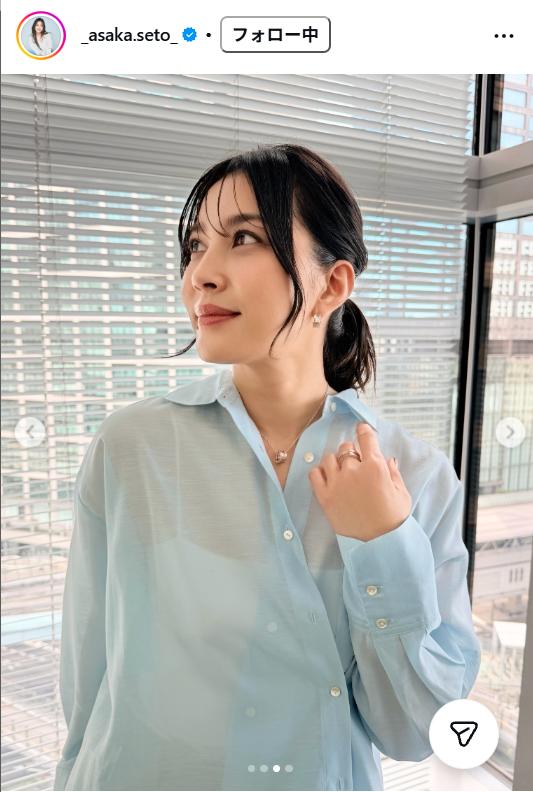瀬戸朝香のインスタグラムから