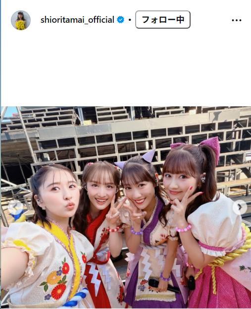 ももいろクローバーZ玉井詩織のインスタグラムから