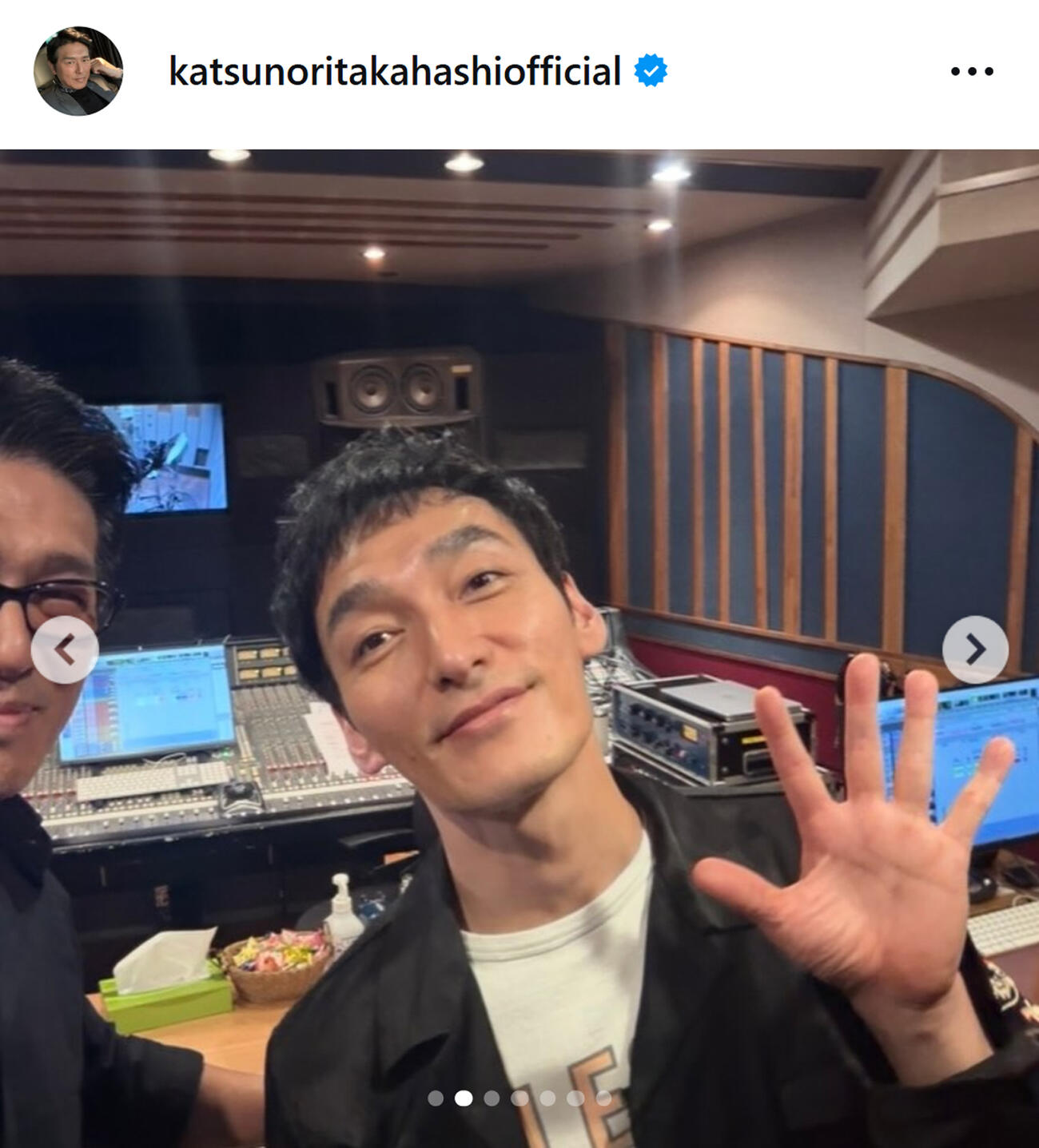 高橋克典のインスタグラムから