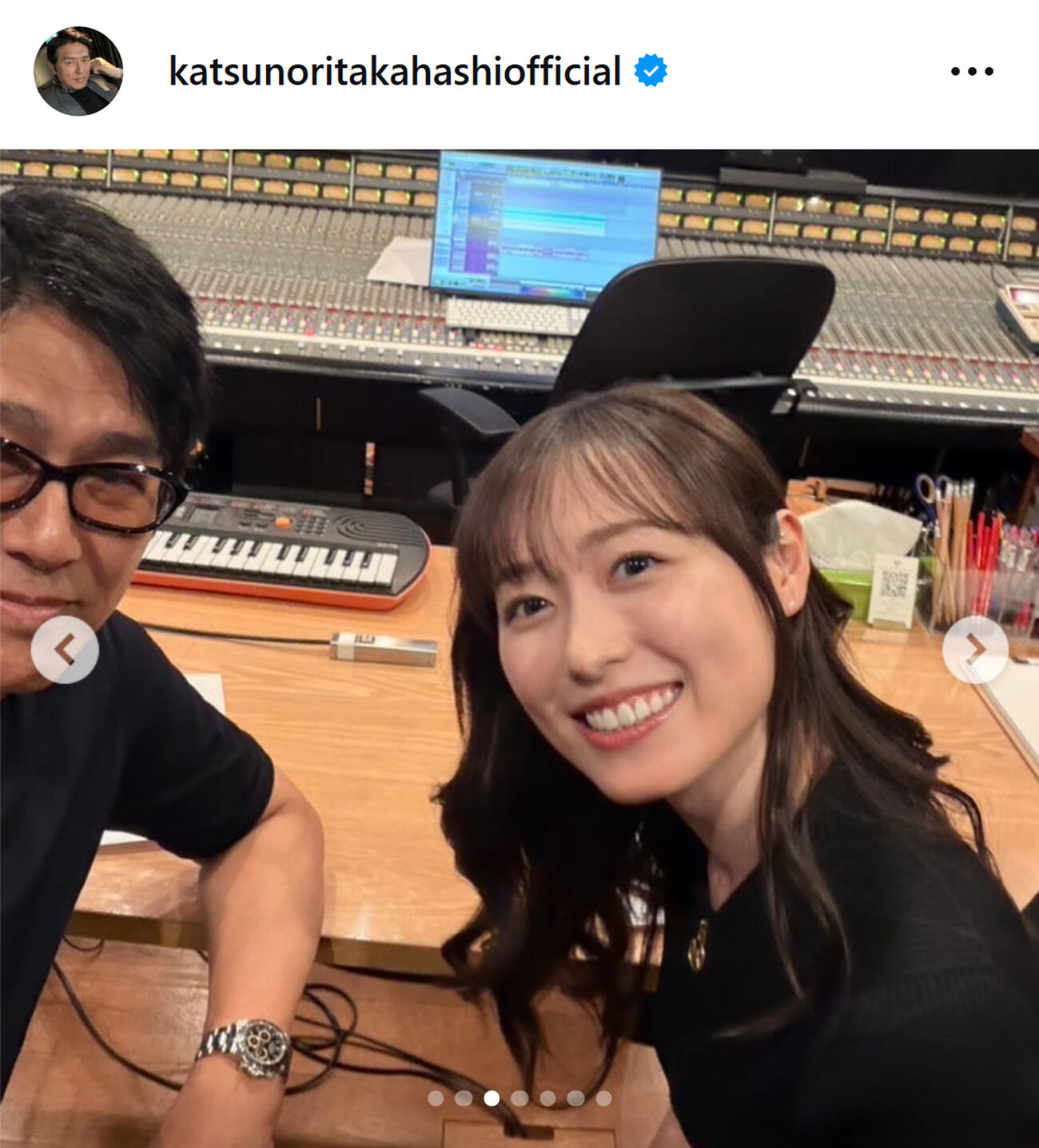 高橋克典のインスタグラムから