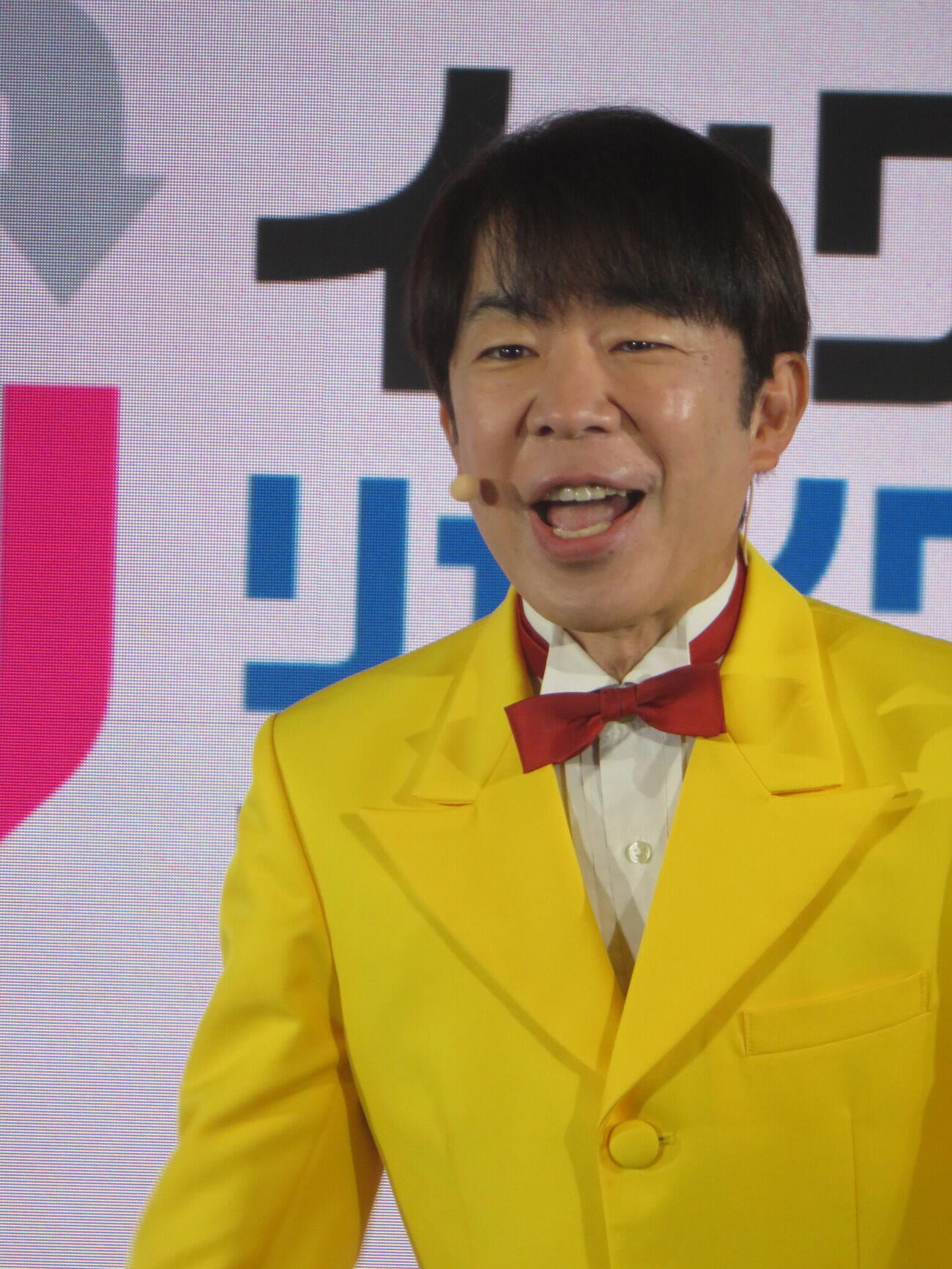 「インクもリサイクルしようプロジェクト」発表会に出席したダンディ坂野（撮影・川田和博）