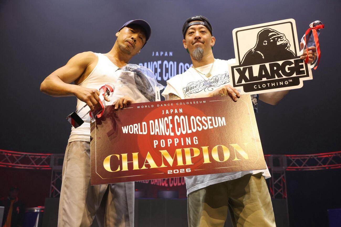 ストリートダンスの世界大会「WORLD DANCE COLOSSEUM 2026 FINAL」POPPING部門で4度目の優勝を飾ったCo－thkoo