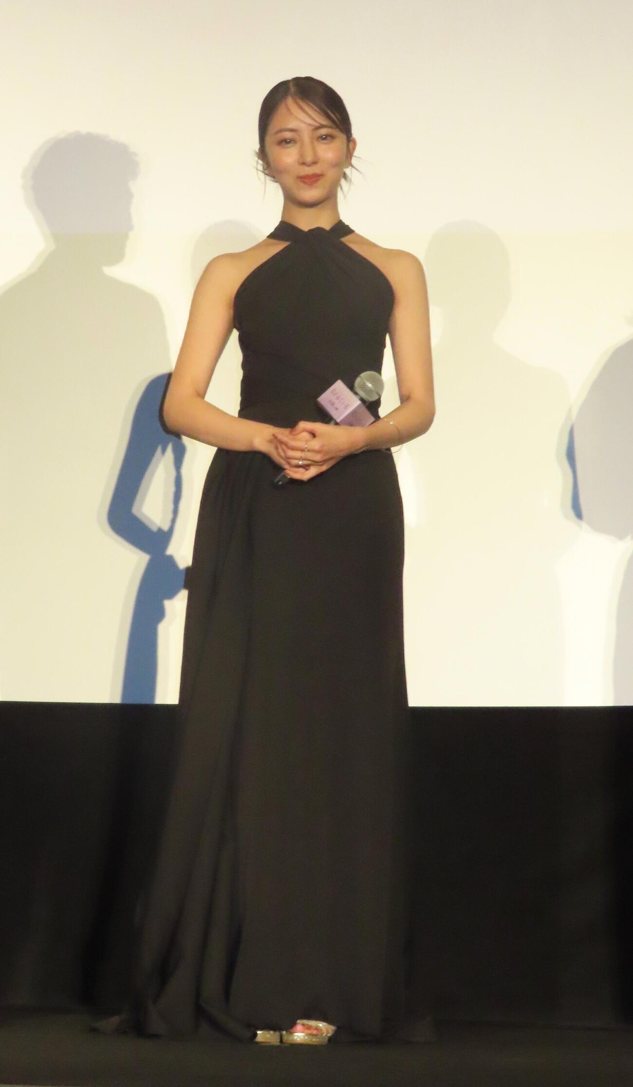 映画「月がみている」（渡邉直子監督、11月20日公開）完成披露イベントに出席した小島梨里杏