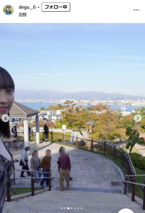 出口真唯アナのインスタグラムから