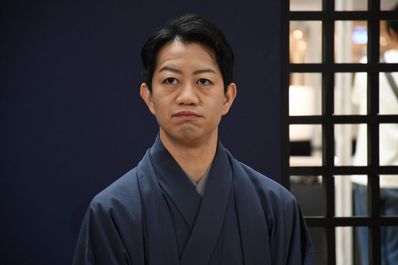 阪急うめだ本店での特別トークショーに出演した中村壱太郎（撮影・阪口孝志）