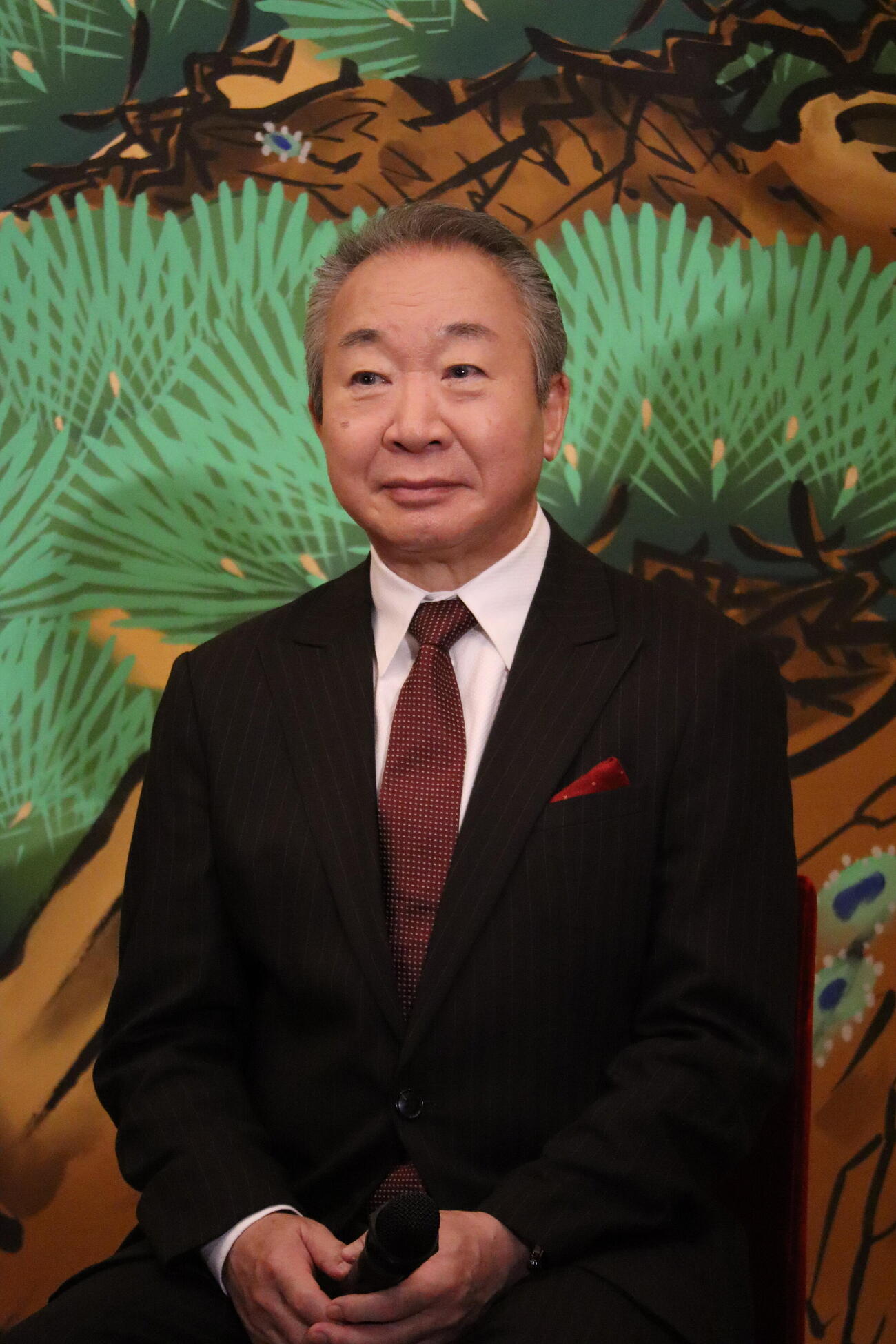 「十二月大歌舞伎」の「忠僕元助」取材会に出席した中村梅雀