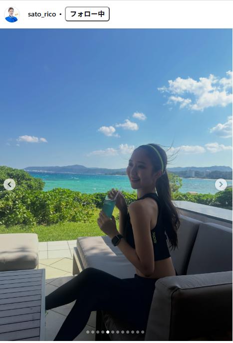 佐藤理子のインスタグラムから