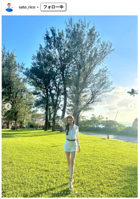 佐藤理子のインスタグラムから