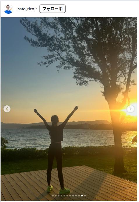 佐藤理子のインスタグラムから