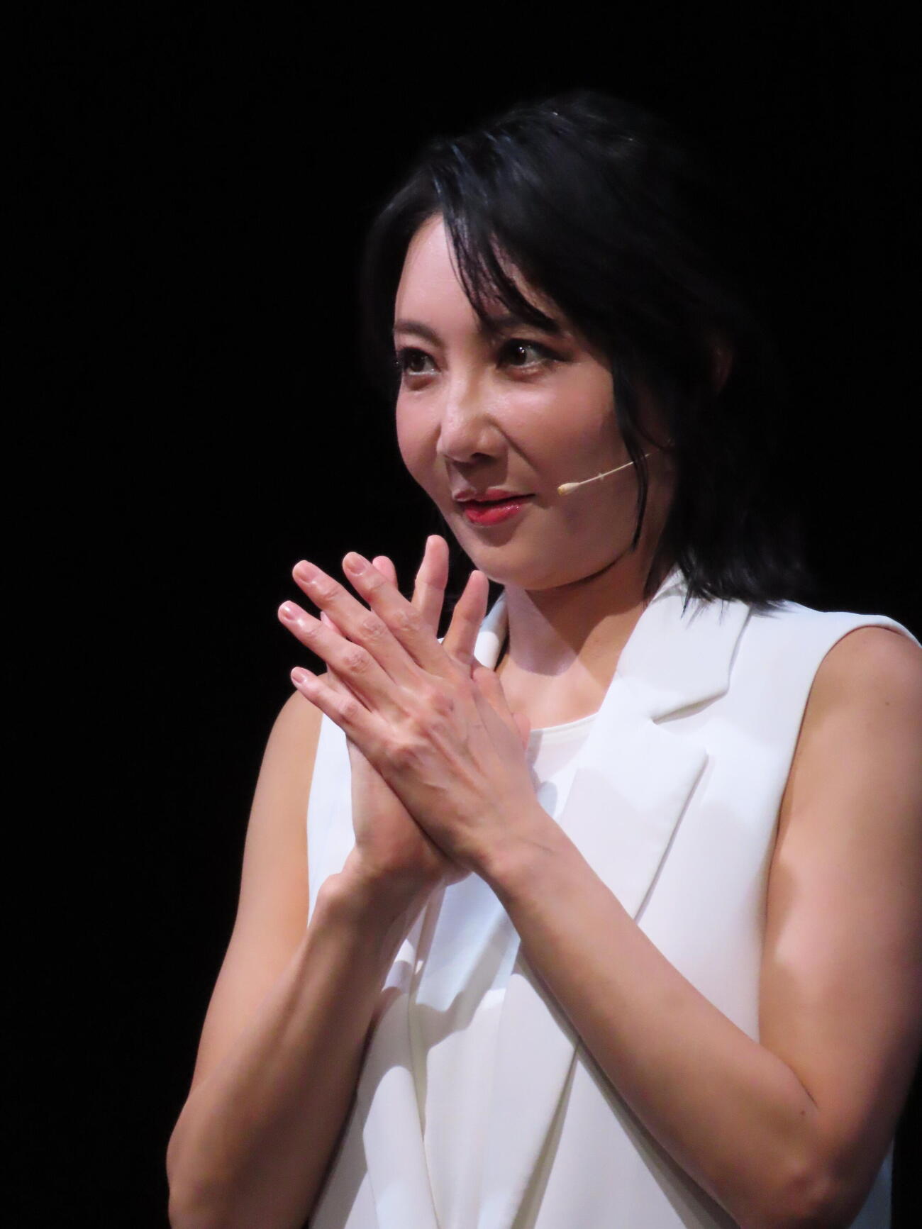 舞台「PASSION－北斎の描く夢－」囲み取材に登壇した、左からKELO、大貫勇輔、（撮影・鎌田良美）