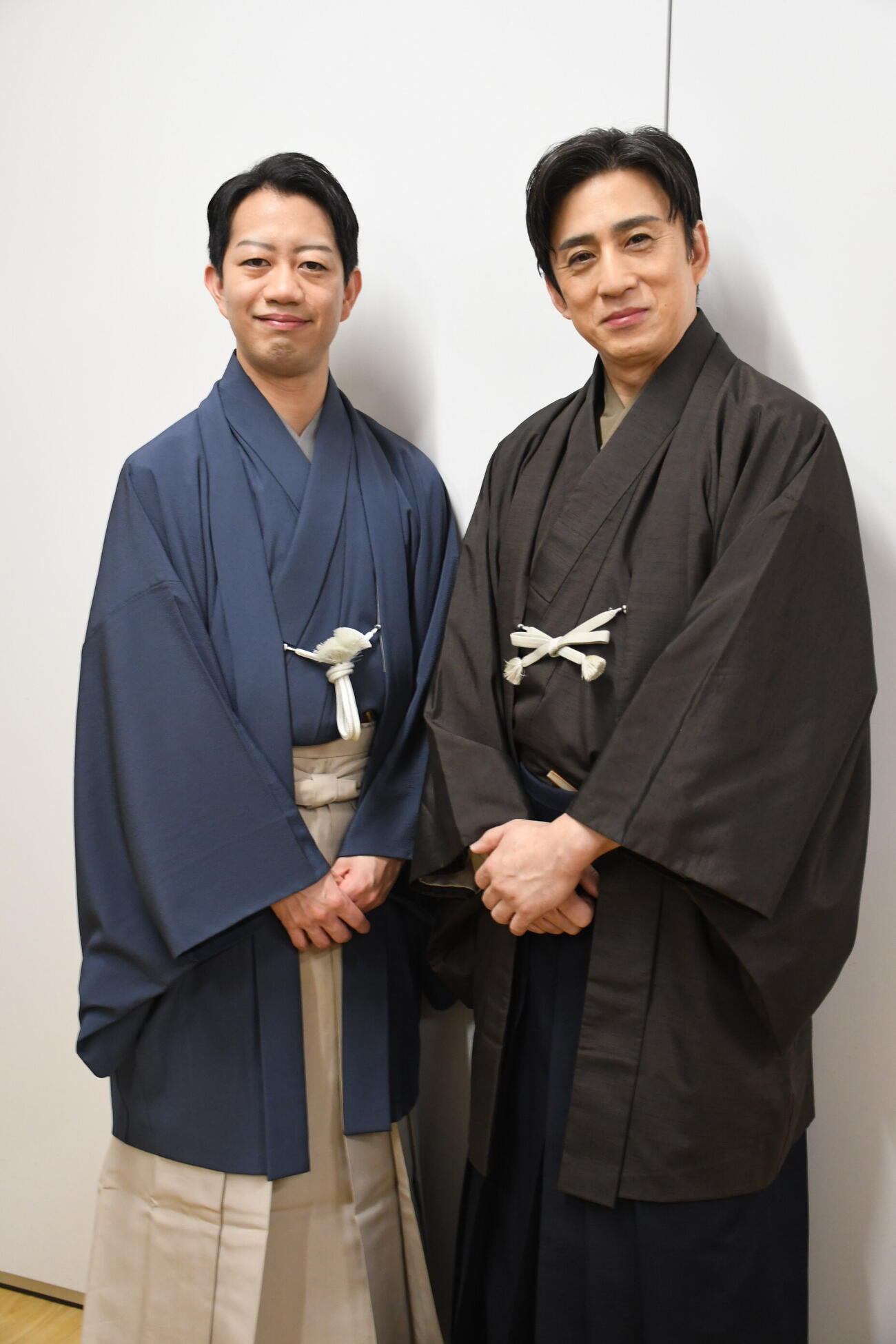 阪急うめだ本店での特別トークショーに出演した松本幸四郎（右）と中村壱太郎（撮影・阪口孝志）
