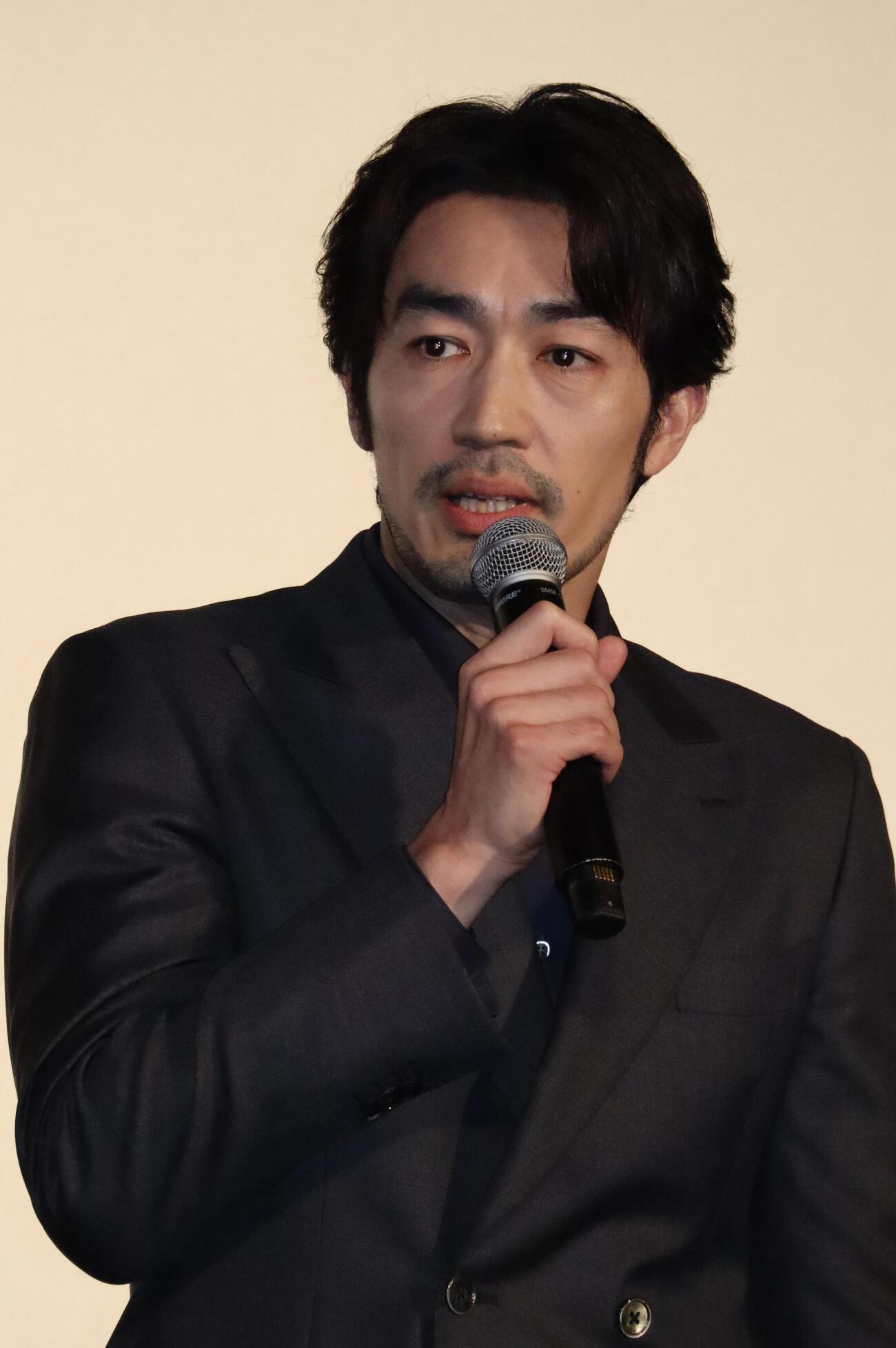 映画「3ミリの恋」完成披露上映会に出席した大谷亮平