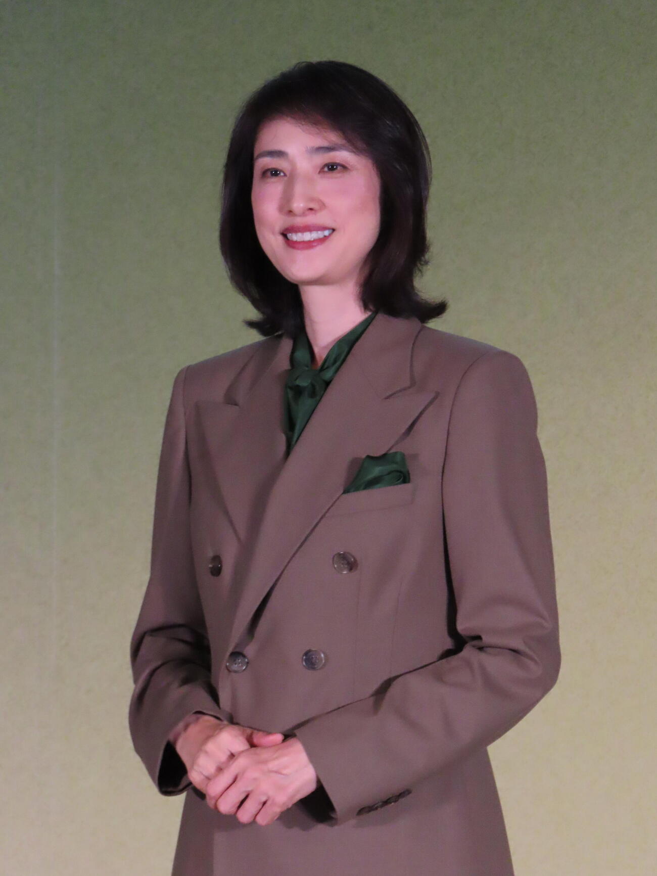 「SMBC Wealth」戦略説明会＆新CM発表会に登壇した天海祐希