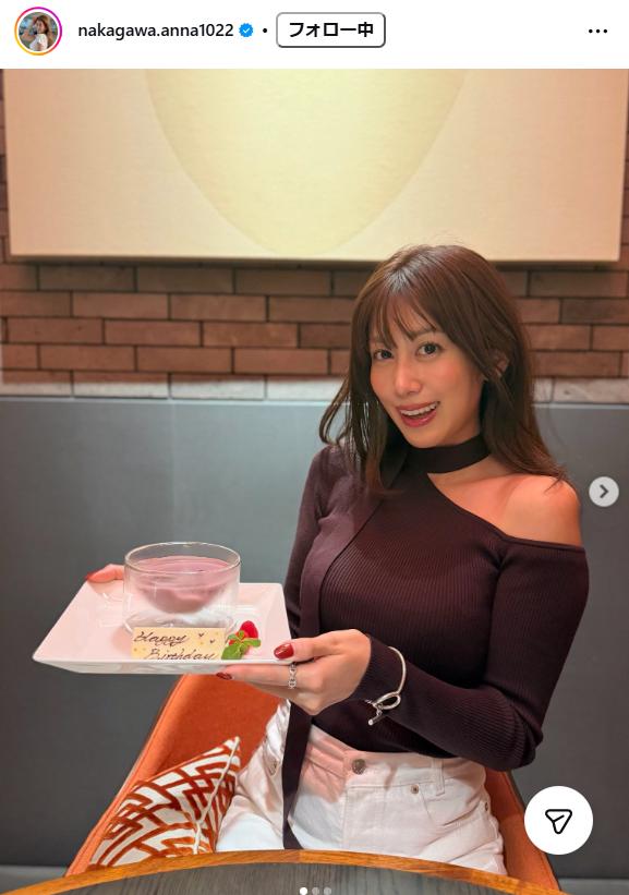 中川安奈のインスタグラムから
