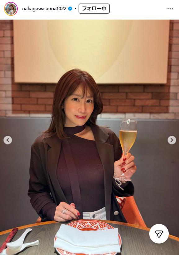 中川安奈のインスタグラムから
