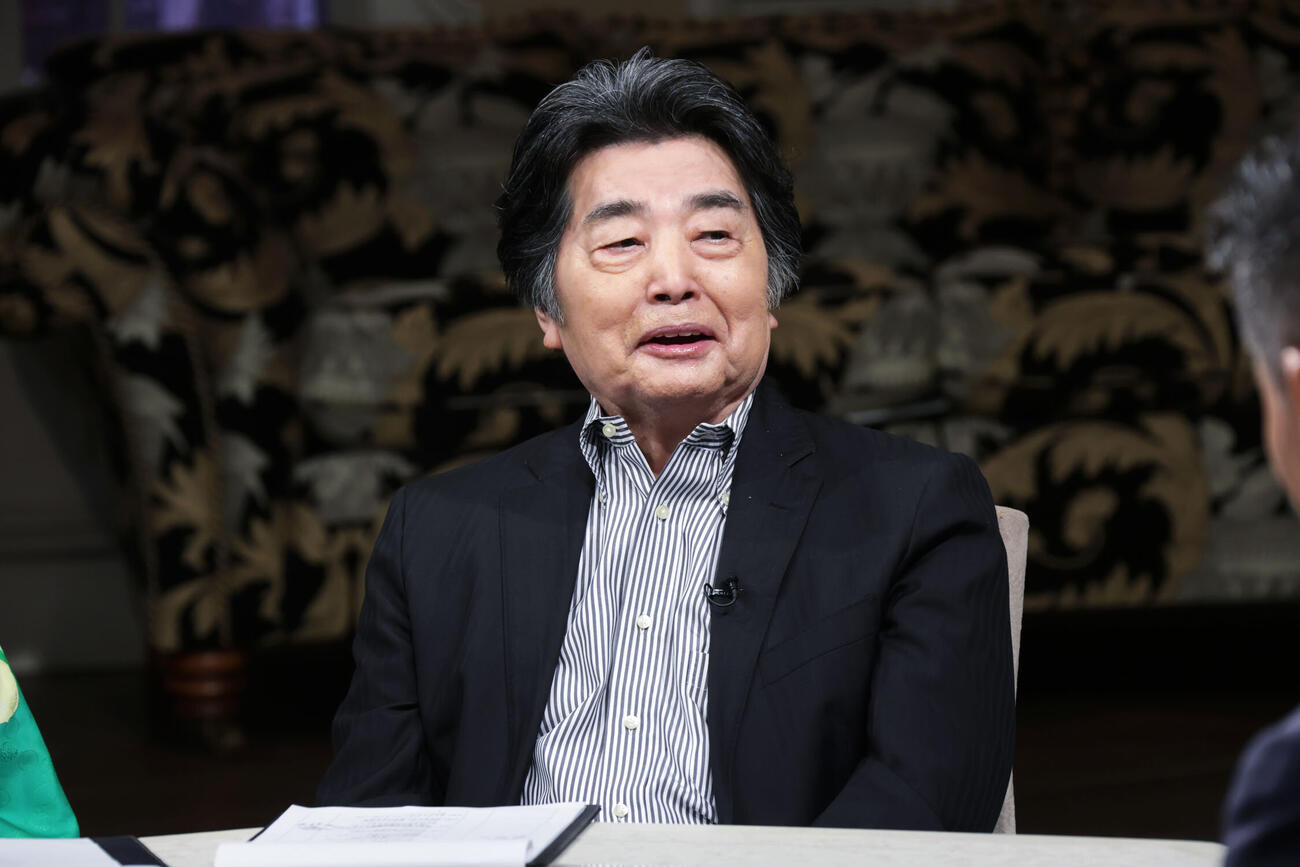 「カンブリア宮殿」出演時の村上龍さん（テレビ東京提供）