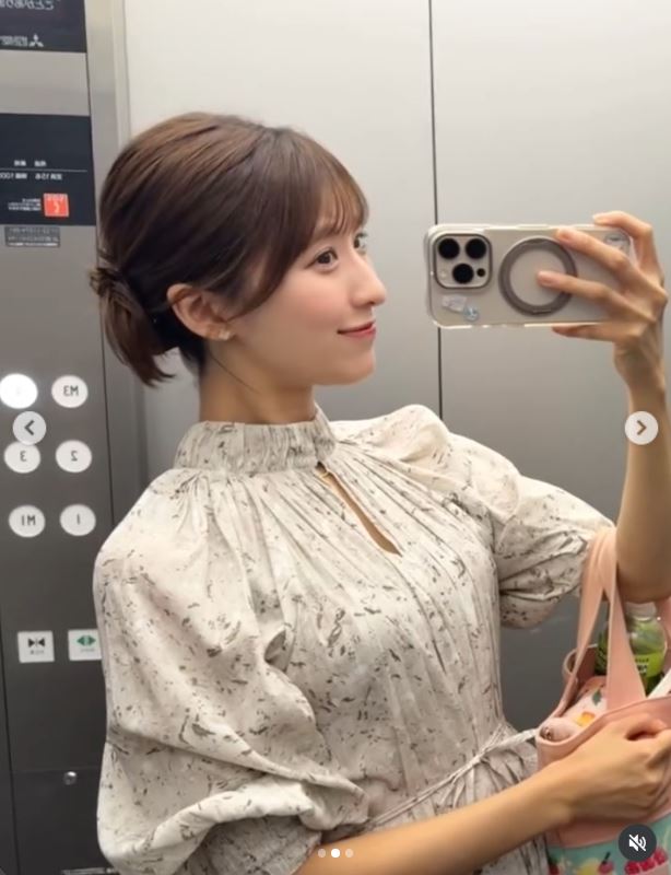 静岡朝日テレビ白木愛奈アナのインスタグラムから