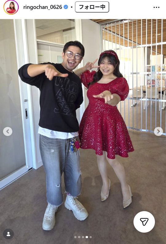 りんごちゃんのインスタグラムから